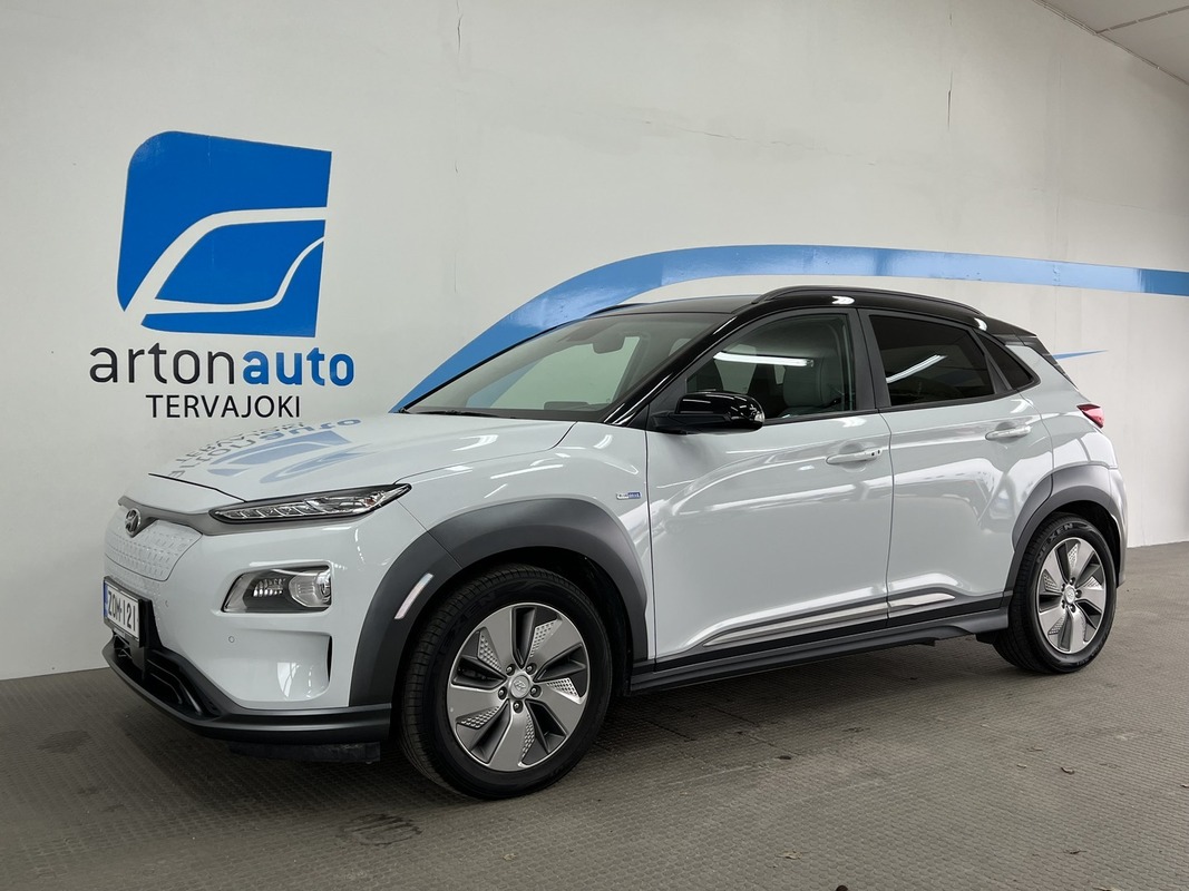 Hyundai KONA electric 64 kWh 204 hv Style **NAHAT, NAVI, ADAPT.VAKKARI!**, vm. 2019, 74 tkm (1 / 11)